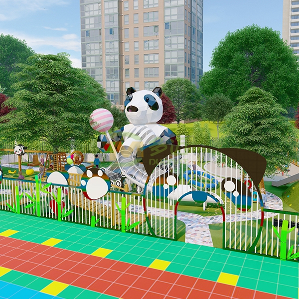 熊貓主題兒童戶外拓展樂園